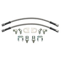 Wilwood Flexline Kit 12 Inch 3/8-24 to 90 Degree DOT Approved Braided Stainless Steel Hose