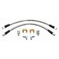 Wilwood WIL220-7056 Flexline Kit for 1967-1972 Chevrolet Camaro Front Brake Hose with Braided Stainless Steel and 3 AN Fittings