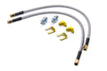 Wilwood 220-8307 Flexline Brake Hose Kit with Braided Stainless Steel, 18 Inch Length, 3 AN Fittings, Front Application