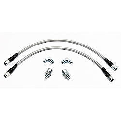 Wilwood 220-9073 Flex Brake Line Kit for Ford Fullsize Trucks Front 16-inch, Braided Stainless Steel, 3 AN Fittings