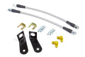 Wilwood Brake Hose Kit 220-9481 for Ford Mustang 1974-78, Front, Braided Stainless, 12 Inch, 3AN Fittings