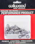Wilwood 230-8008 Stainless Steel Brake Rotor Bolt Kit, 1/4-20 Thread, 0.75 Inch Length, 12 Point Head, Set of 12