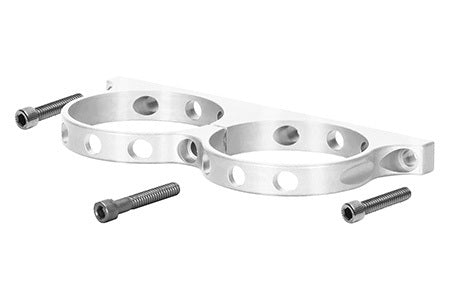 Wilwood 250-16327 Dual Aluminum Reservoir Mount for Remote Reservoirs, Clear Anodized Finish