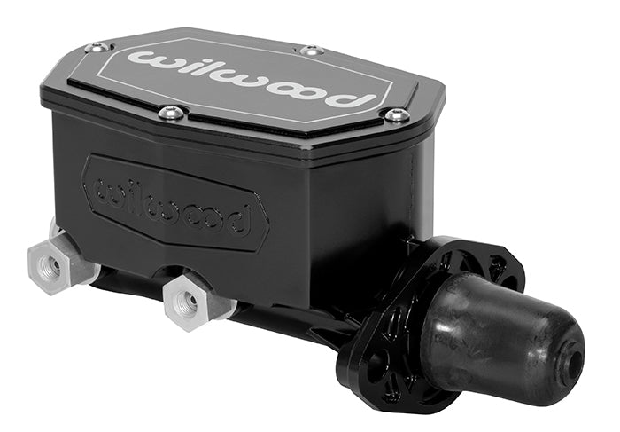 Wilwood Master Cylinder Tandem Compact 1.125 Inch Bore, 1.100 Inch Stroke, Aluminum Body, Black Anodized Finish