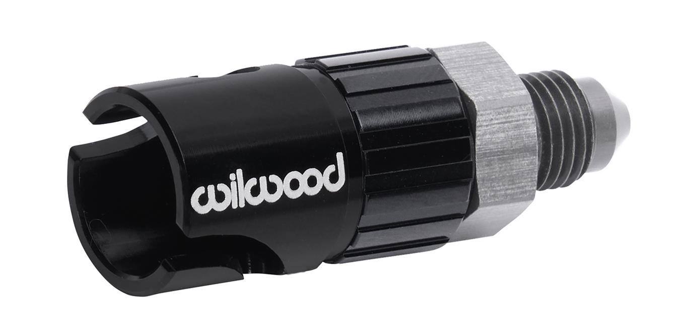 Wilwood 260-16770 Brake Quick Disconnect Female -3AN Male Inlet Aluminum Black Anodized