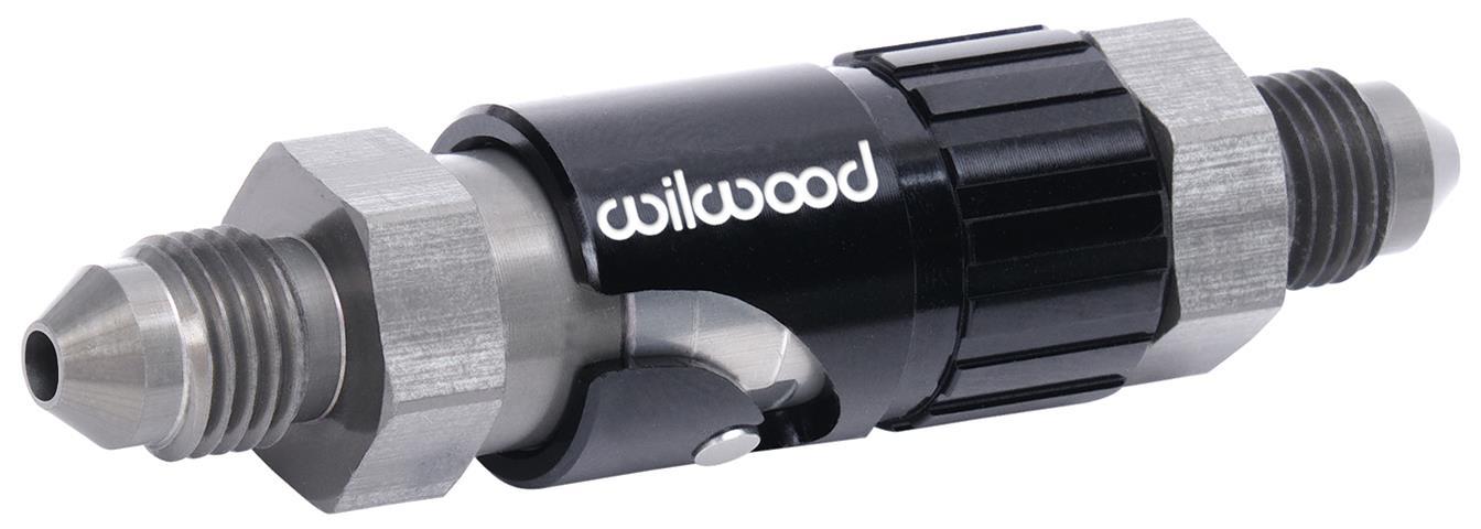 Wilwood 260-16771 Brake Quick Disconnect Kit with 3AN Male Inlets in Aluminum Black and Clear Anodized Finish