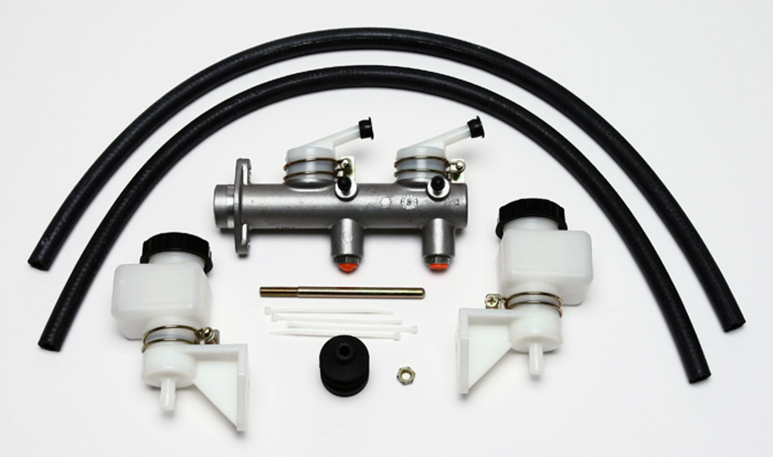 Wilwood 260-7563 Tandem Master Cylinder, 1 Inch Bore, 1.1 Inch Stroke, Aluminum, Natural Finish