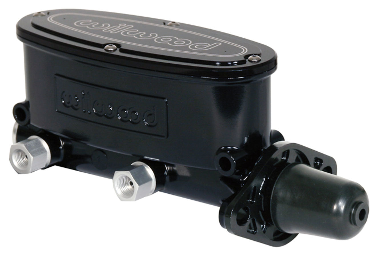 Wilwood Alum Tandem Master Cylinder 1.125 Inch Bore with Integral Reservoir in Black Finish