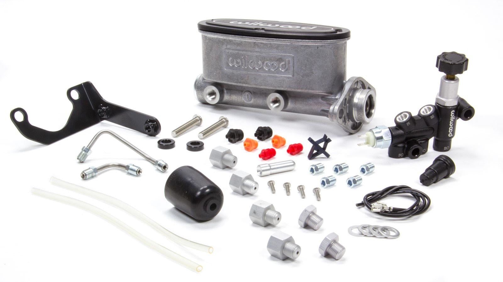 Wilwood 261-13269 Aluminum Tandem Master Cylinder Kit with 1 Inch Bore and Integral Reservoir