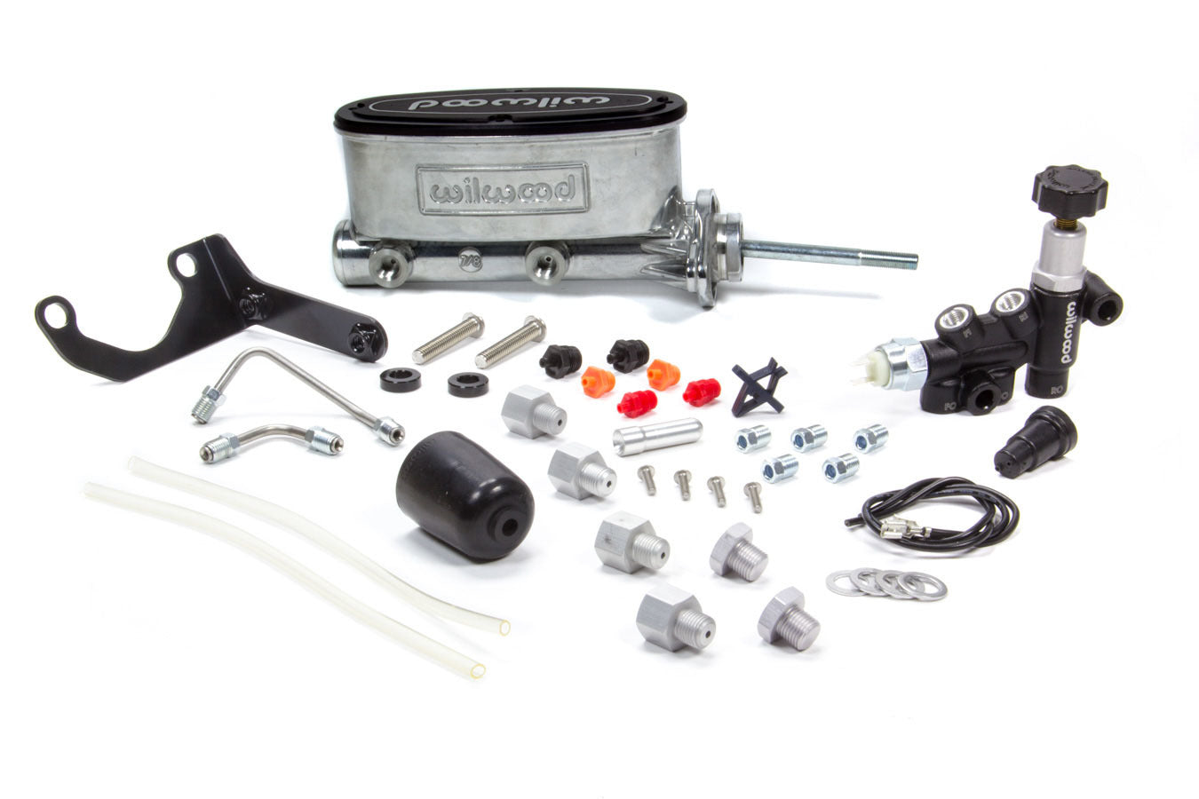 Wilwood 261-13271-P Aluminum Tandem Master Cylinder Kit with 7/8 Inch Bore and Integral Reservoir