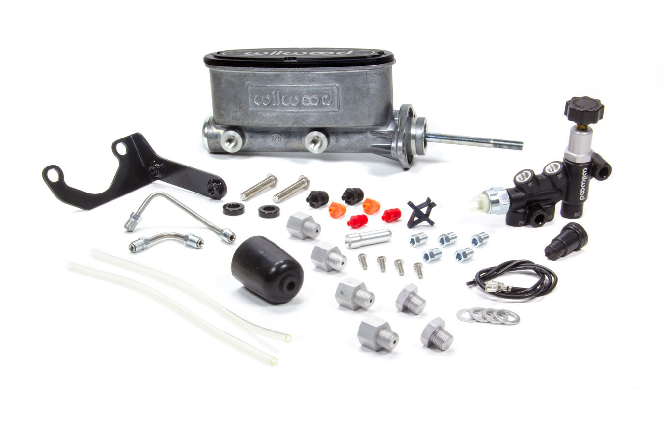 Wilwood 261-13271 Aluminum Tandem Master Cylinder Kit with 7/8 Inch Bore and Integral Reservoir