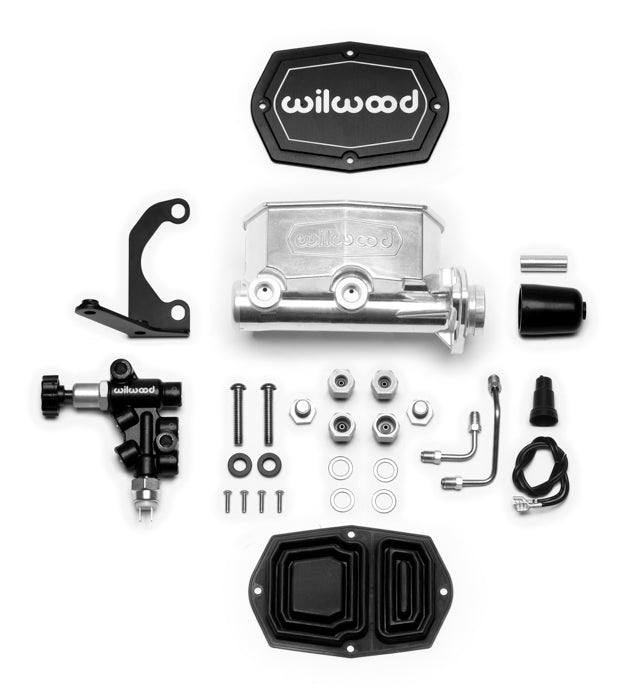 Wilwood Master Cylinder Tandem 261-14963-P with 1 Inch Bore and Integral Proportioning Valve