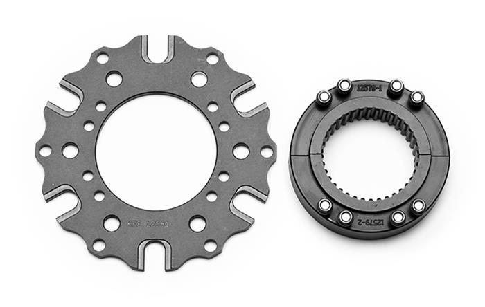 Wilwood 270-12634 Brake Rotor Adapter Kit for Rear Inboard Mounting, 2.300 Inches, Aluminum Gray Anodized