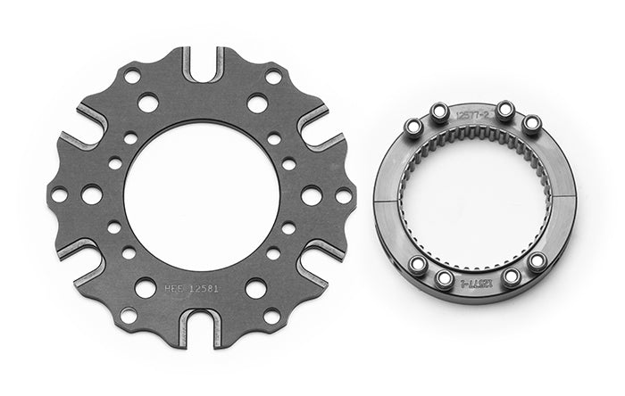 Wilwood Brake Rotor Adapter Rear Inboard for 2.880-Inch Axle, 6 x 5.500-Inch Bolt Pattern, Aluminum Gray Anodized WIL270-12635