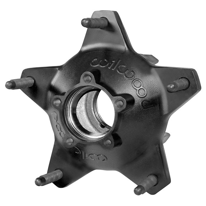 Wilwood 270-16772BLS Starlite 55 Rear Wheel Hub with Wide 5 Bolt Pattern and Long Studs, Aluminum, Black Finish