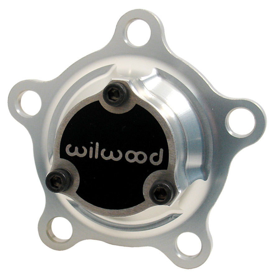 Wilwood 270-6733 Drive Flange for Wide 5 Hub with 5 x 3.980 Inch Bolt Pattern and 24 Spline, Aluminum, Clear Anodized