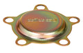 Wilwood 270-9498 Wheel Hub Dust Cap for 5 x 3.98 Inch Bolt Pattern with Wilwood Logo in Steel and Cadmium Finish