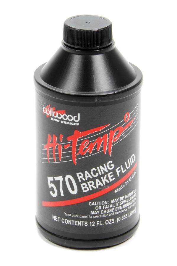 Wilwood 290-0632 Brake Fluid 570 High-Temp Racing DOT 3 12 oz Bottle