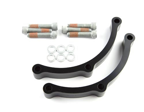 Wilwood 300-11542 Spacer Kit with 0.482 Inch Thickness for Rear Brake Calipers, Aluminum, Black Anodized