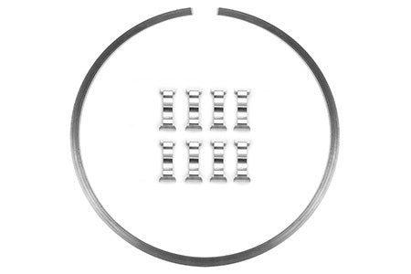 Wilwood 300-12561 Steel Retaining Ring Kit with Control Clips, 7.18 Inch Diameter