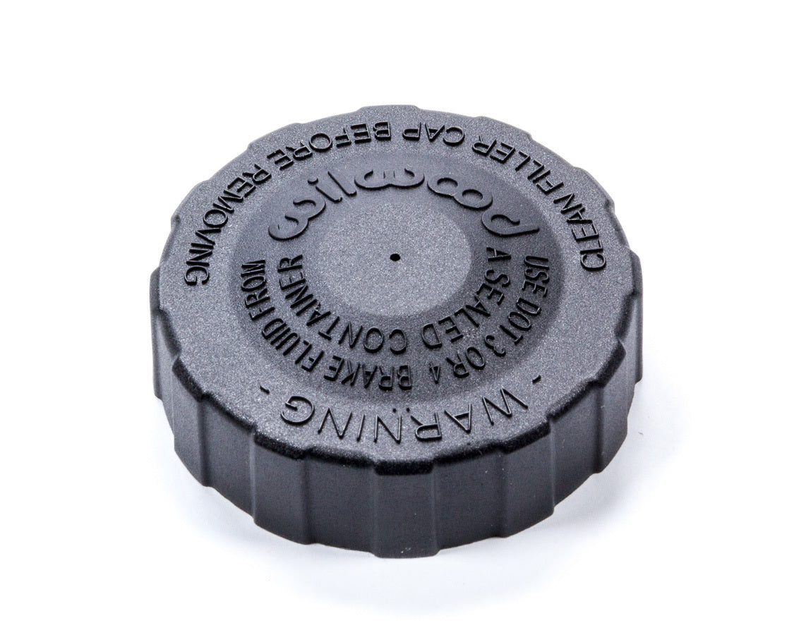 Wilwood Master Cylinder Cap 330-15081 Screw-On Seal Included Black Plastic Girling Style