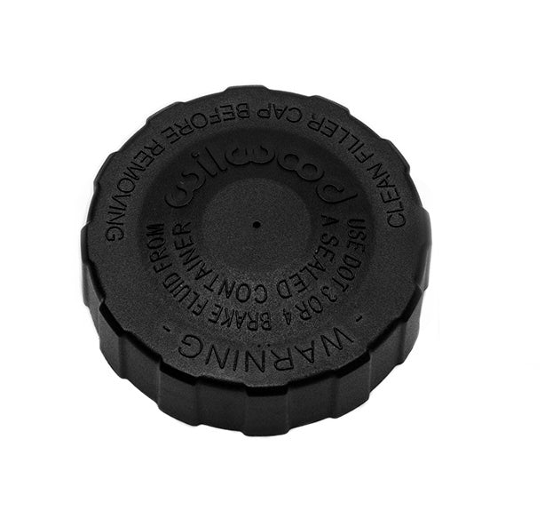 Wilwood Master Cylinder Cap with Vented Diaphragm, Nylon, Black, Part Number 330-16239