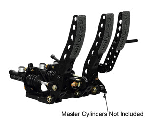 Wilwood Pedal Assembly Floor Mount with Throttle Pedal 5.25:1 Ratio Aluminum Black Finish
