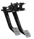 Wilwood Brake Pedal Assembly with Reverse Swing Mount for Clutch and Brake, Aluminum Black Finish, 10.14 to 11.89 Inch Length