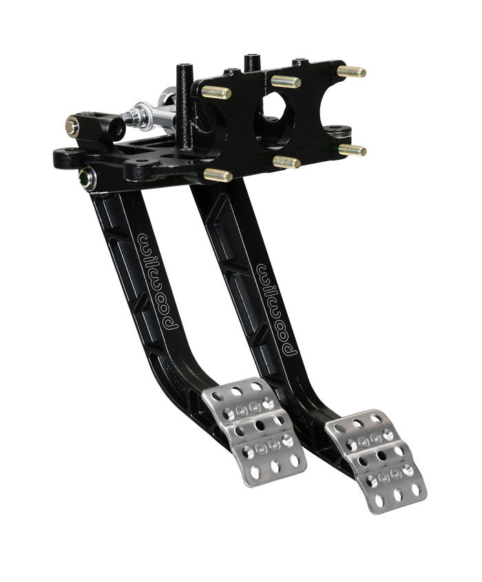 Wilwood 340-15075 Brake Pedal Rev Swing Triple Master Cylinder Tru-Bar with Aluminum Construction and Black Finish