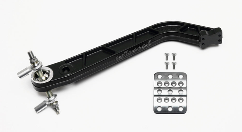 Wilwood 340-15152 Pedal Replacement with Tru-Bar Trunnion, 6.25:1 Ratio, 11.88 Inch Length, Aluminum Black Finish