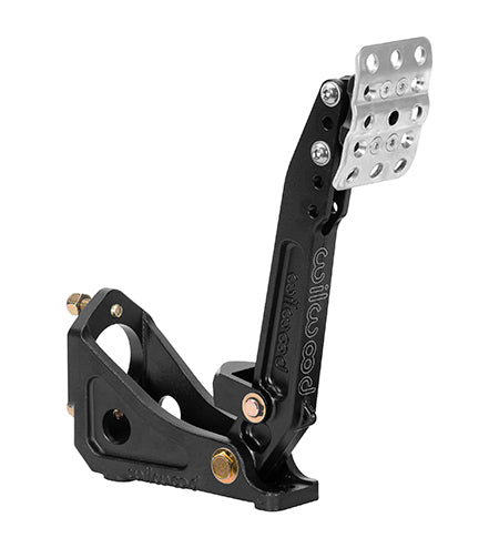 Wilwood 340-16378 Clutch and Brake Pedal Assembly with 5.25:1 Ratio, Aluminum, Black Finish, Universal Fit