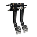 Wilwood Pedal Assembly 340-16383 Tru-Bar Brake and Clutch Pedal Kit with Aluminum Construction and Black Finish