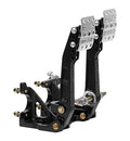 Wilwood 340-16607 Dual Pedal Assembly with Tru-Bar for Brake and Clutch, Aluminum, Black Finish, Forward Floor Mount, 4.75-5.75 to 1 Ratio, 9.16-10.39 Inches Long