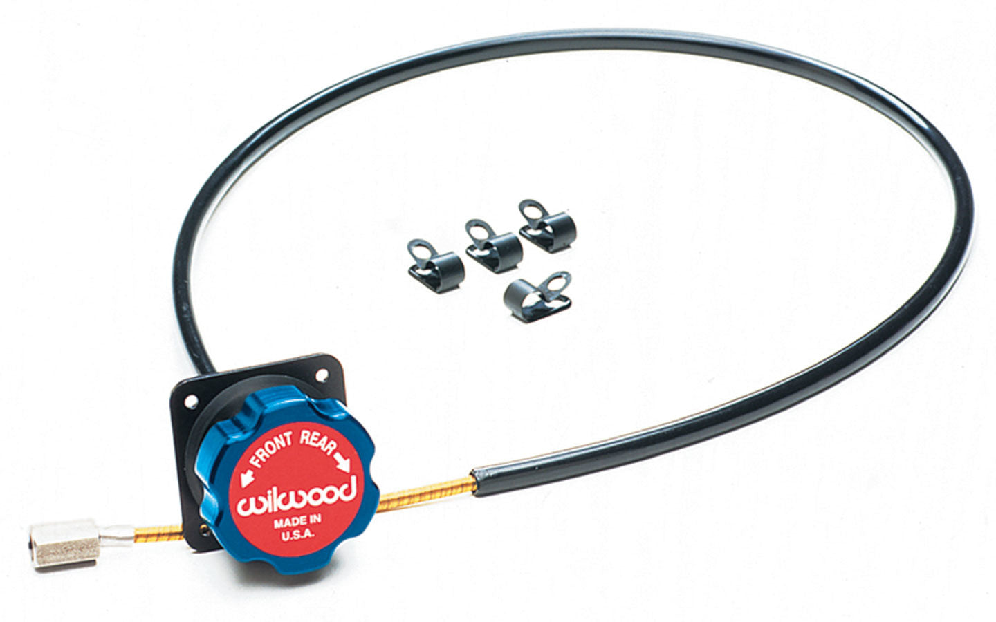Wilwood 340-4990 Remote Brake Bias Adjuster Kit with Panel Mount and 5 ft Cable