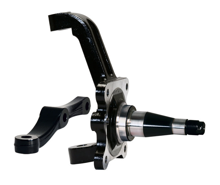 Wilwood 830-10832 Front Pro Drag Spindle for Mustang II and Pinto, Forged Steel, Black Paint Finish
