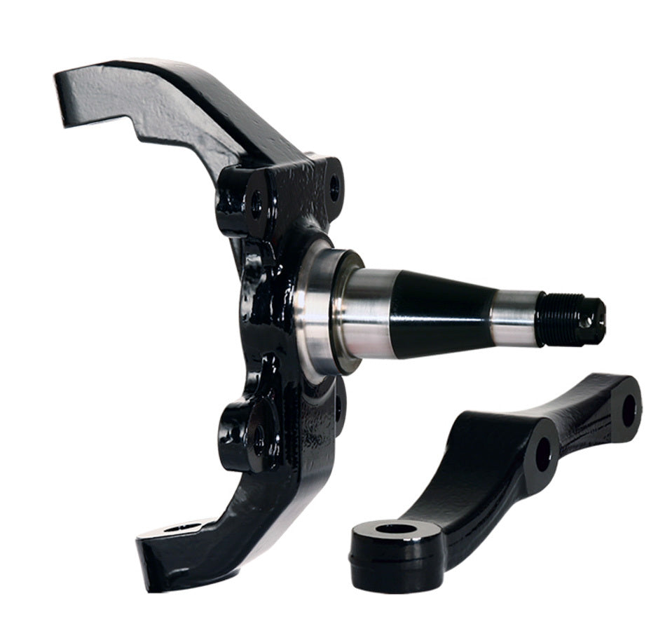 Wilwood 830-9807 Pro Spindle for Pinto and Mustang II with 2-Inch Drop, Forged Steel, Black Finish