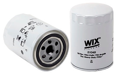 WIX Racing Filters 51049 Spin-On Oil Filter for GM Vehicles, 21 Micron Steel Canister with White Paint Finish