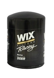 WIX Racing Filters 51061R Perf Oil Filter for GM Late Model Vehicles, 5.188 Inch Tall, Screw-On Steel Canister with Black Finish