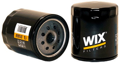 WIX Racing Filters WIX 51069 Spin-On Lube Oil Filter for GM Vehicles, 3.74 Inch Tall, 21 Micron Steel Canister with Black Finish