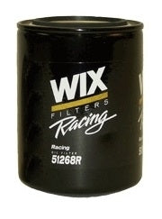 WIX RACING FILTERS 51268R Performance Oil Filter, 1-1/8 Inch Thread, 6 Inch Tall, Steel Canister with Black Paint Finish