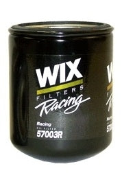 WIX Racing Filters 57003R Performance Oil Filter for Canister Applications, 6-Inch Tall, 1-1/2-12 Thread, Steel Construction, Black Finish
