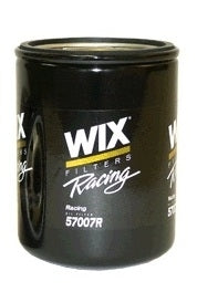 WIX Racing Filters 57007R Performance Oil Filter, 6 Inch Tall, Screw-On Canister, Steel Construction with Black Paint Finish