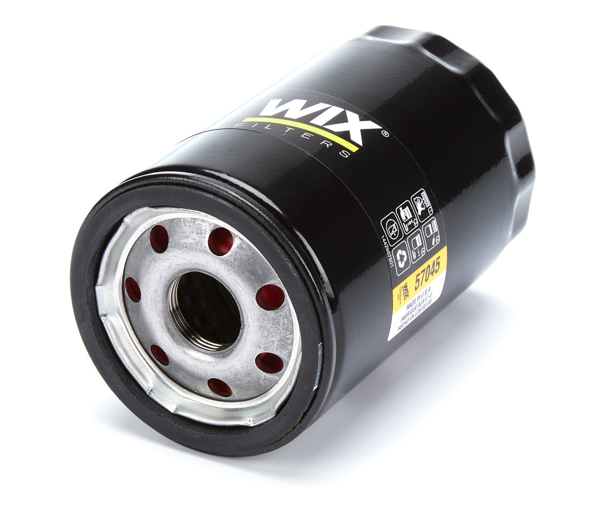 WIX Racing Filters Oil Filter 57045 Canister, Screw-On, Steel, Black Finish