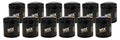 WIX Racing Filters 57060MP Oil Filter Canister Set of 12, 21 Micron, Screw-On, Steel, Black Finish