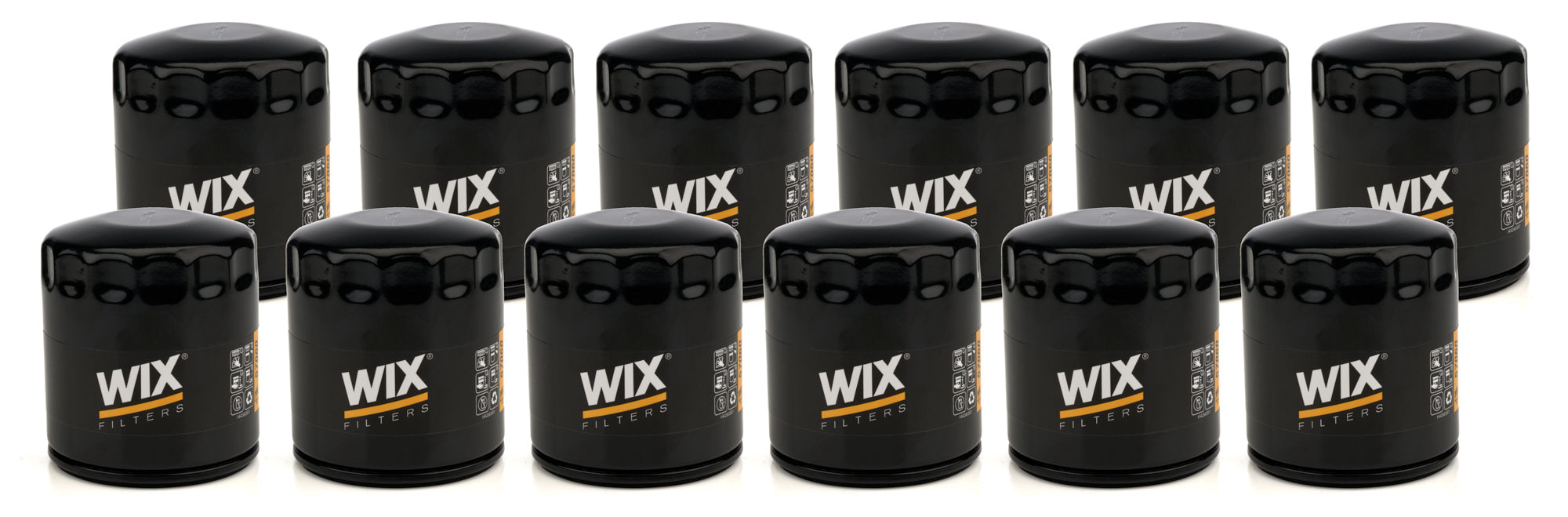 WIX Racing Filters 57060MP Oil Filter Canister Set of 12, 21 Micron, Screw-On, Steel, Black Finish