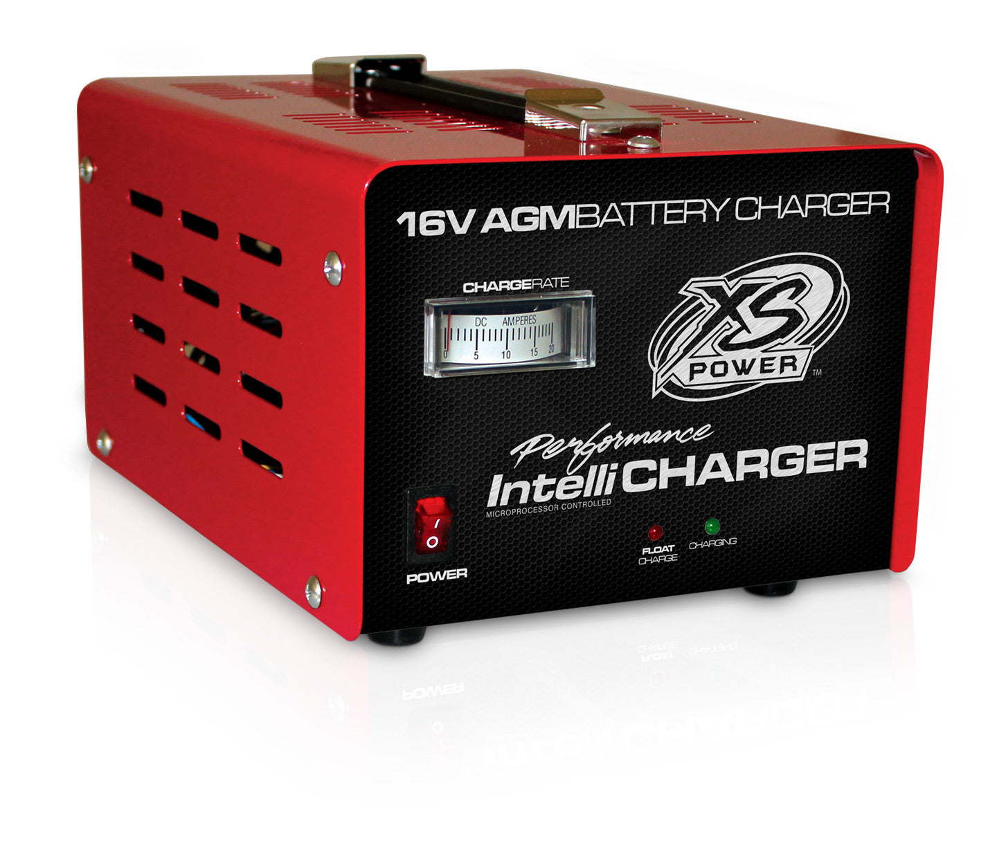 XS Power Battery Charger 1004 AGM IntelliCharger 16V, 20 Amps with Analog Indicator Lights